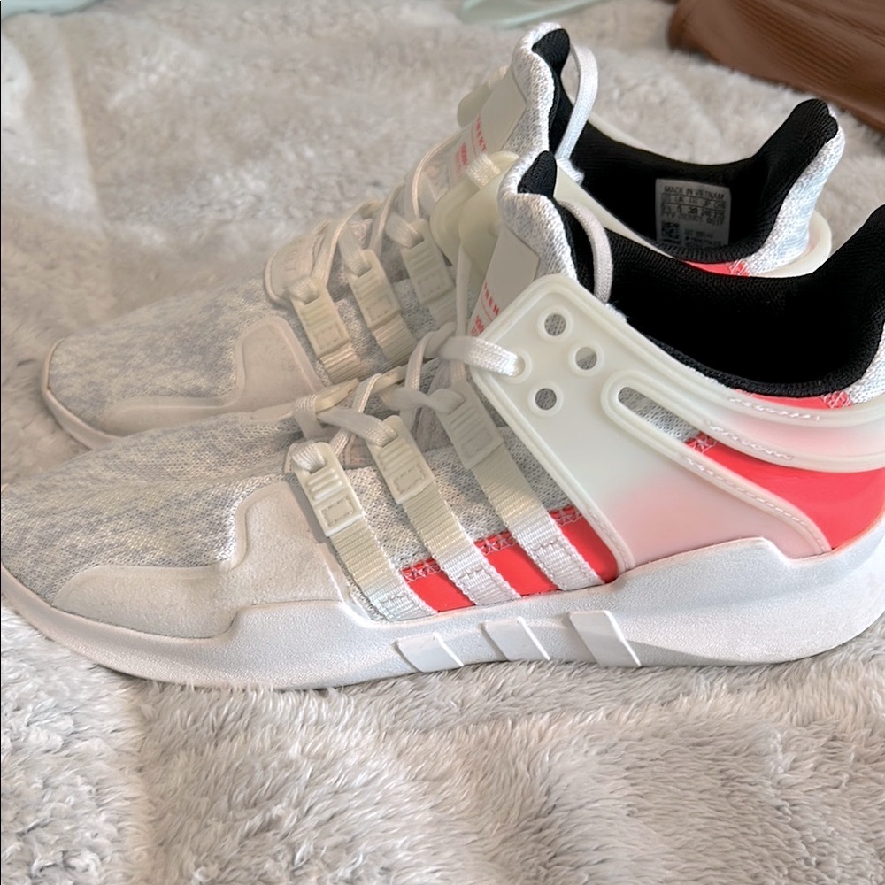 adidas White and Pink Athletic Shoes - Picture 8 of 8